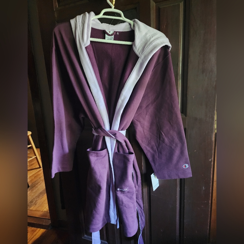 Champion Purple and White Women's Robe